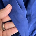 Parker  Blue V Neck Silk Dress Small Photo 1