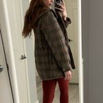 Ba&sh  Cox Marron Lady Coat Hooded Size 2 Us 8 Plaid Belted Wool blend Photo 4