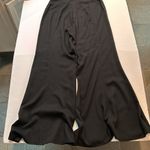 Black vintage whimsygoth high rise flowy bellbottom pants with zip up back Size undefined Photo 2