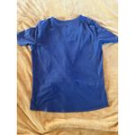 Lululemon  Do the Daily Cross Front Short Sleeve Tee Shirt Blue Size 2 Photo 4