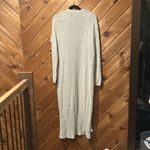 Merona  off white chunky knit super long trench cardigan Photo 4