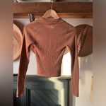 Rolla's Rolla’s Caroline Longsleeve cashmere blend Knit ribbed Top-brown/tan/minx sz xs Photo 7