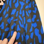 Diane Von Furstenberg  Color Block Silk Leopard Print Belmont Long Sleeve Dress Photo 4