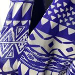 Forever 21  Tribal High Low Keyhole Sleeveless Open Back Tie Dress Medium Purple Photo 2