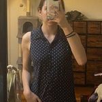 Aeropostale Women's Navy and Blue Collared Tank Top Photo 0