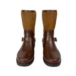 UGG  Sivada Boots Sz 9 Chocolate Brown Two Tone Rain Boots Waterproof Photo 2