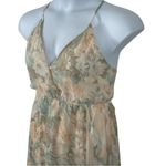 Aakaa Floral Cross-Back Maxi Dress Size M • Thin Straps • Pale Colors NWT Photo 6