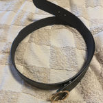 Old Navy  Black and Gold Faux Leather Belt Photo 0
