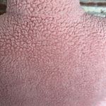 Charles River Apparel Pink Fuzzy Initialed Sherpa Pull Over Size S Photo 4