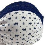 Victoria's Secret  Cotton Lace Trim Bandeau White Blue Scottie Dog Womens Medium Photo 1