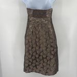 Moulinette Soeurs Strapless Babydoll Dress Sz 6 Jacquard Metallic Y2K Holiday Photo 6