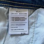 Kancan Sian High Rise Medium Wash Stretchy Button Zip Fringed Flare Jeans 9/28 Blue Photo 10