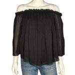Romeo + Juliet Couture Black Off the Shoulder Top Size M Photo 3