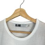 Island Addict White Short Sleeve Graphic Print T-Shirt w/ Stripes Size Small Photo 3