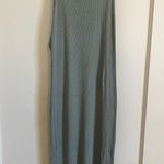 Midi ribbed tank dress Green Size L Photo 2