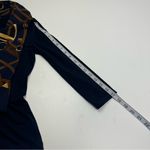 Ralph Lauren Lauren  Equestrian Bridle Print Scarf Blue Gold Top Petite Small Photo 6