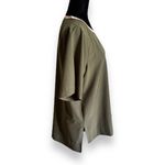 Lands' End  Womens Top Sz‎ M 10 12 Forest Moss Pink Elbow Sleeve 365 Tunic Green Photo 10