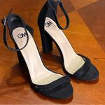 Ccm Womens High Heels Shoes Black Ankle Block Heel Strap 7.5 (N) Photo 0