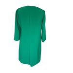 Trina Turk  Womens Solid‎ Green 3/4 Sleeve Tunic Shift Dress Size 4 Photo 3