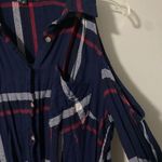 Ambiance Plaid Shirt with Shoulder Cut Outs Size M Photo 3