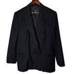 Banana Republic Siena Relaxed Italian Wool Blazer Black size 18 Photo 0