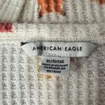 American Eagle X-Large Pajama Top Fox Print Waffle Knit Thermal Short Sleeve Photo 6