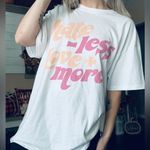 Love Tribe  Hate Less & Love More Retro Bohemian Oversized T Shirt Photo 1