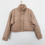 The Fifth Label The Nadine Cropped Puffer Jacket Taupe US Size 6 Minimalist Winter Photo 0
