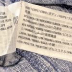 Hollister Open Back Linen Blend Mini Dress Lace Up Tie Back Blue Floral XS Photo 6