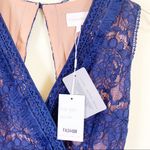 Anthropologie Foxiedox Blue Crochet Lace Backless Dress Women’s Small NWT Photo 5