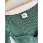 Khaite Beth Long Sleeve Bustier Midi Dress Medium Green Photo 5