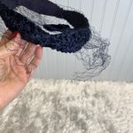20s Navy Blue Vintage Fascinator Birdcage Mesh Net Velvet Bow OSFA Halloween Photo 1