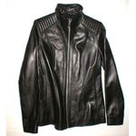 Marc New York New Womens Andrew Leather Jacket S Black Soft Quilted Shoulder Arm Photo 1