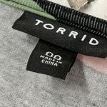 Torrid  Kissy Lips Midi Challis And Jersey Dress Women’s Size 00 Medium M Rare!!! Photo 5