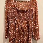 Hint of Blush Floral Smocked Dress Photo 1