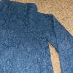 J.Jill Pure Jill Indigo Quilted Matelasse Jacquard Snap
Denim Chambray Relaxed Jacket M Photo 4