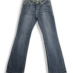 Reba Jeans Womens 8 Blue Bootcut Western Embroidered Rhinestone Stretch 30x30 Photo 0