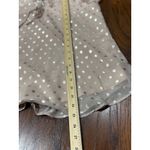 Lavender Brown NEW  Metallic Dots Blouse Women S Sheer Nude Long Sleeve Boho Top Photo 11