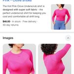 Pink Clover Hot Pink Underscrub Shirt Photo 1