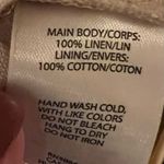 Hinge  Nordstrom Women’s Striped Linen Sleeveless Dress Tie Waist‎ Size Medium Photo 7