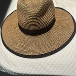Vince Camuto Tan Fedora with Black Trim Photo 4