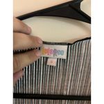 LuLaRoe Black Striped Open Front Oversized Cardigan | Size Small Photo 1