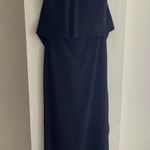 Halston Heritage  Black High-Neck Gown with Draped Ruffle Back Size 4 Photo 2