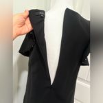 Very J Black Mini Dress with Ruffle Sleeves Size S Photo 8