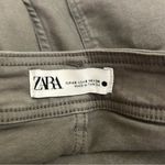 ZARA  Wide Leg Frayed Hem Ankle Gray Jeans Size 8 Photo 5