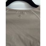 AYBL  Long Sleeve Cropped Athletic Workout Top Neutral Taupe Photo 6