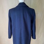 Vintage Forecaster of Boston 100% Wool Navy Blue Long Coat 7/8 Gold Button 80s Photo 4
