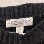 She & Sky cropped black sweater  Photo 1