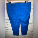 J.Crew  City Fit Womens Size 6 Flat Front Skimmer Ankle Khaki Pants in Blue 37033 Photo 2