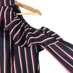 Lucca Couture NWT Mia Cold Shoulder Stripe Ruffle Top Photo 2